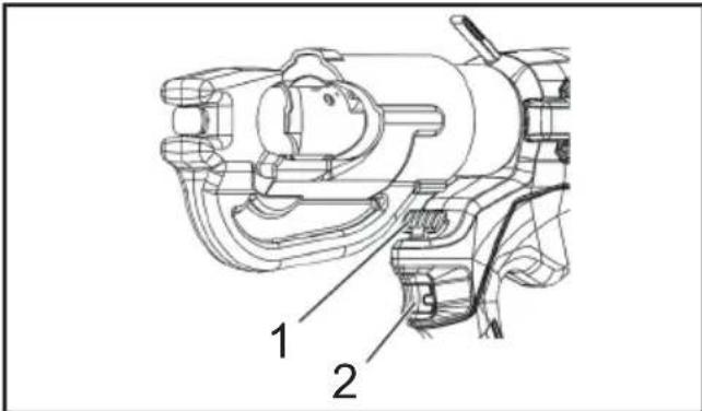 MAKITA DTC301 - Startbryter og utløserknapp - 1