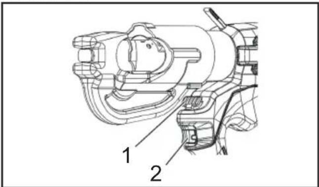 MAKITA DTC301 - 扳柄與釋放旋鈕 - 1