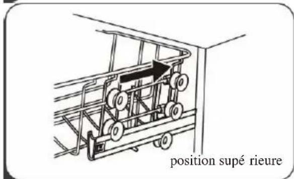 Apelson ALV-6000 WH - Réglage du panier supérieur - 4