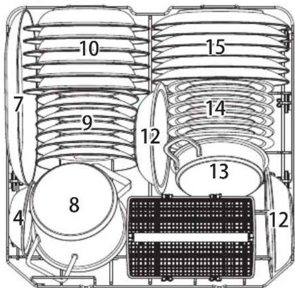 Apelson ALV-6000 WH - Cesta inferior: - 1