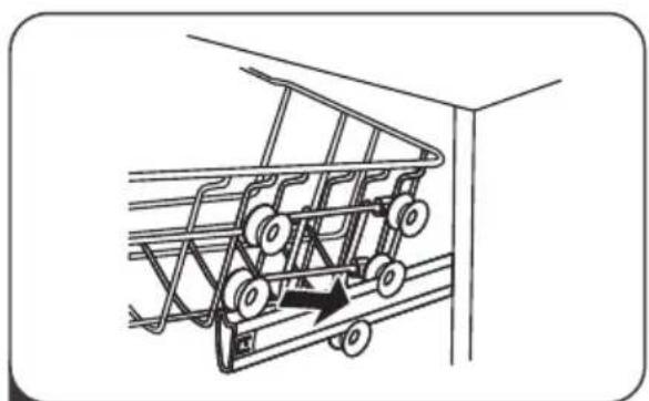 Apelson ALV-6000 WH - Adjusting the upper basket - 3