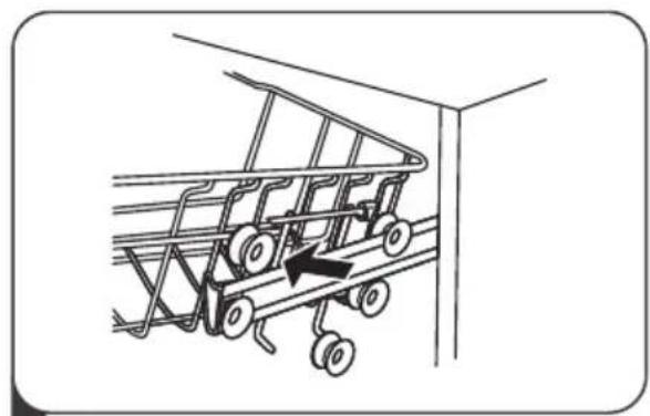 Apelson ALV-6000 WH - Adjusting the upper basket - 2