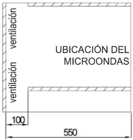 Apelson AMW 2000G X - ARMARIO PARA MICROONDAS - 1