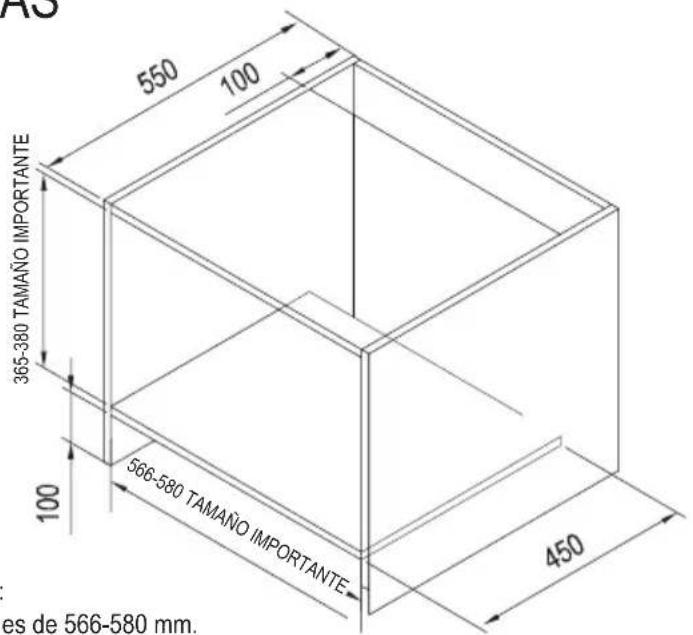 Apelson AMW 2000G X - ARMARIO PARA MICROONDAS - 2