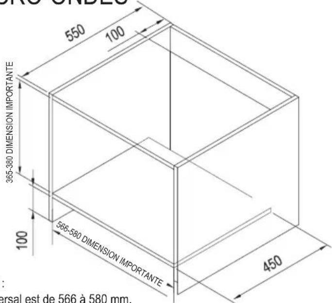 Apelson AMW 2000G X - ARMOIRE POUR FOUR À MICRO-ONDES - 2