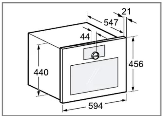 GAGGENAU GM250130 - Dimensions de l'appareil - 1