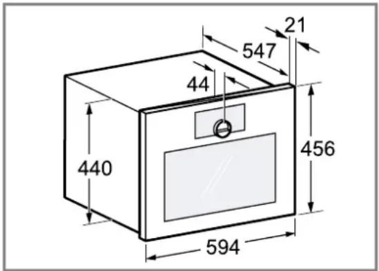 GAGGENAU GM250100 - Dimensions de l'appareil - 1
