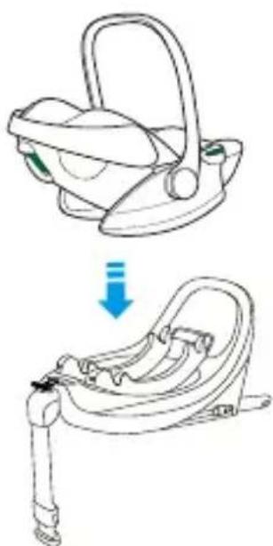 Foppapedretti Disk Infant - DESENGANCHE EL ASIENTO DE COCHE de la base - 1