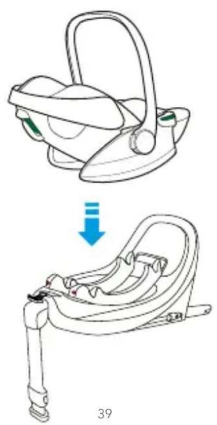 Foppapedretti Disk Infant - UNINSTALLING THE CAR SEAT FROM ISOFIX BASE - 1