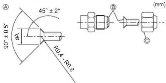 MITSUBISHI Ecodan PUZ-SWM100VAA - Installing the refrigerant piping - 1