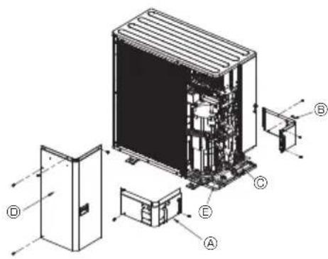 MITSUBISHI Ecodan PUZ-SWM100VAA - Installazione della tubazione del refrigerante - 1