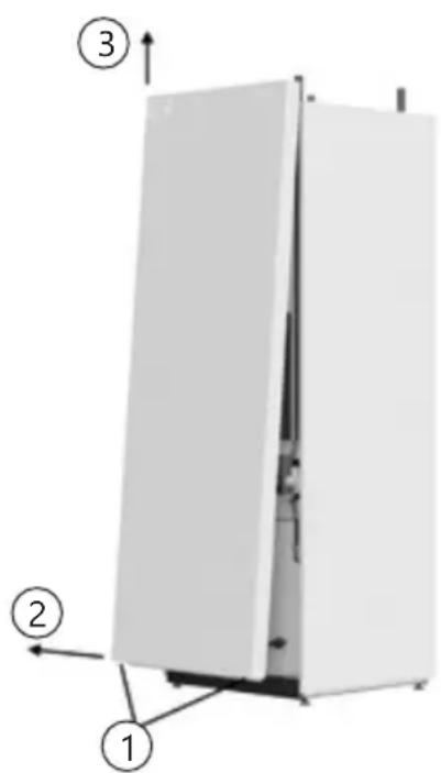 PANASONIC Aquarea PAW-TD23B6E5 - Retrait de la protection avant - 1
