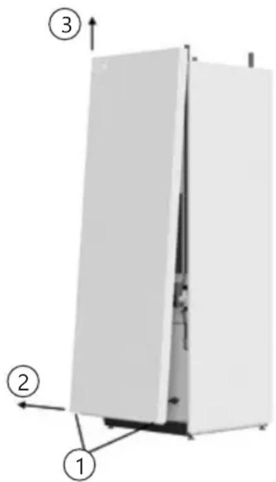 PANASONIC Aquarea PAW-TD23B6E5 - Remover a tampa frontal - 1