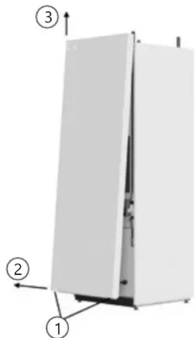 PANASONIC Aquarea PAW-TD23B6E5 - De voorpaneel verwijderen - 1