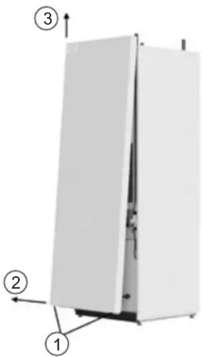 PANASONIC Aquarea PAW-TD23B6E5 - Îndepărtarea capacului frontal - 1