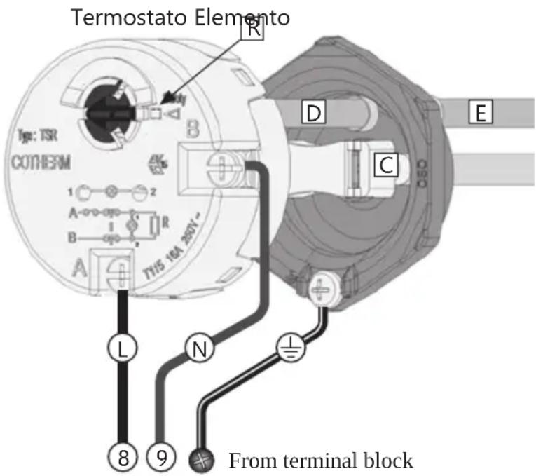 PANASONIC Aquarea PAW-TD23B6E5 - Sostituzione del termostato di sicurezza per l'interruzione dell'alimentazione - 1