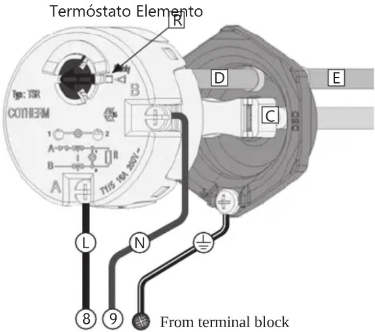 PANASONIC Aquarea PAW-TD23B6E5 - Termóstato do aquecedor de imersão de segurança - 1