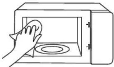 TOSHIBA MW3-AC26SFI - Acqua calda e sapone o soluzione di aceto: - 1
