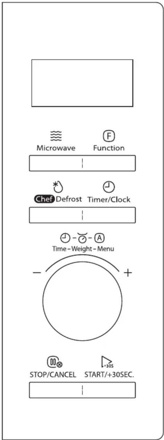 TOSHIBA MW3-AC26SFI - VEZÉRLÓPANEL ÉS FUNKCIÓK - 1