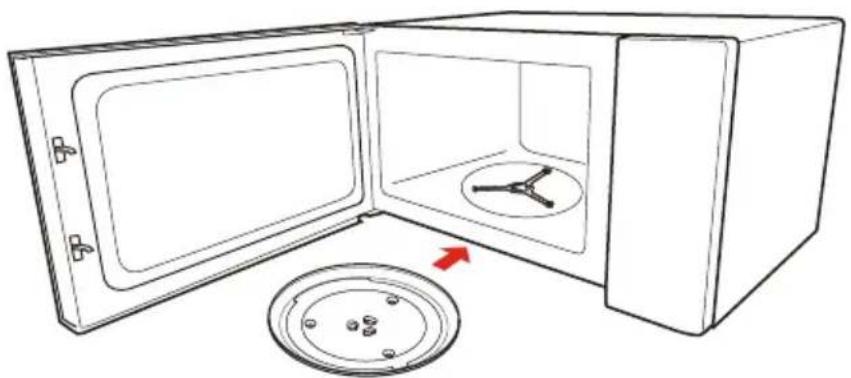 TOSHIBA MW3-AC26SFI - DRAAIPLATEAU-INSTALLATIE - 2