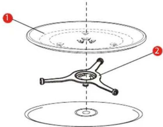 TOSHIBA MW3-AC26SFI - TURNTABLE INSTALLATION - 1