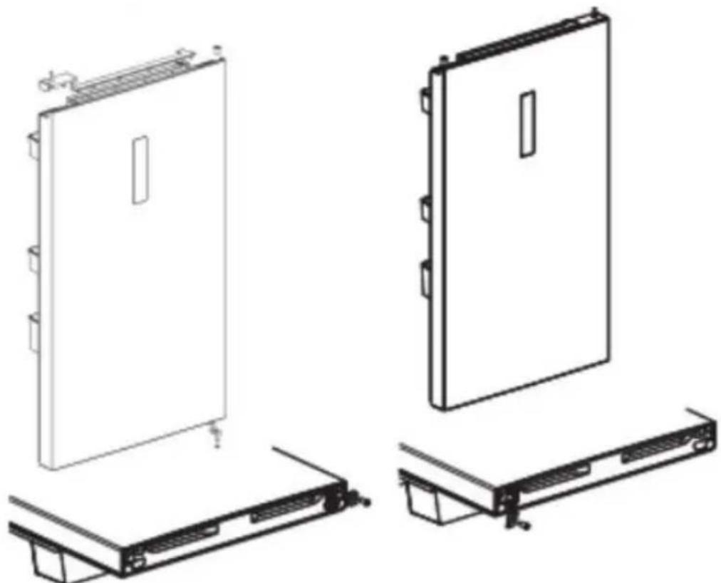 NODOR NorFrost HAIL 201 NF GSW - Cambiar la puerta del refrigerador: - 1