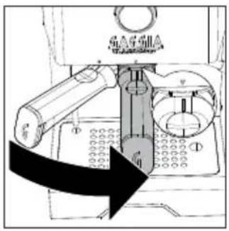 GAGGIA Classic GT - Inserting the filter holder - 1