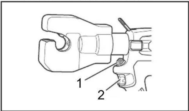 MAKITA DTC303 - Liipaisin ja vapautusnuppi - 1