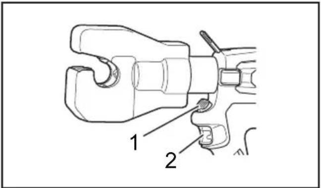 MAKITA DTC303 - Päästik ja vabastusnupp - 1