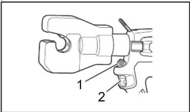 MAKITA DTC303 - Grilletto e manopola di rilascio - 1
