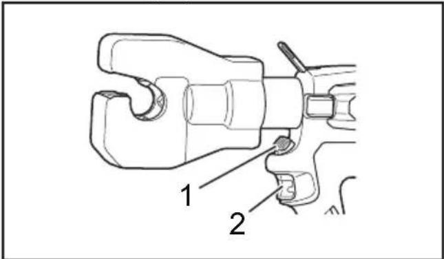 MAKITA DTC303 - Gatillo y pomo de liberación - 1