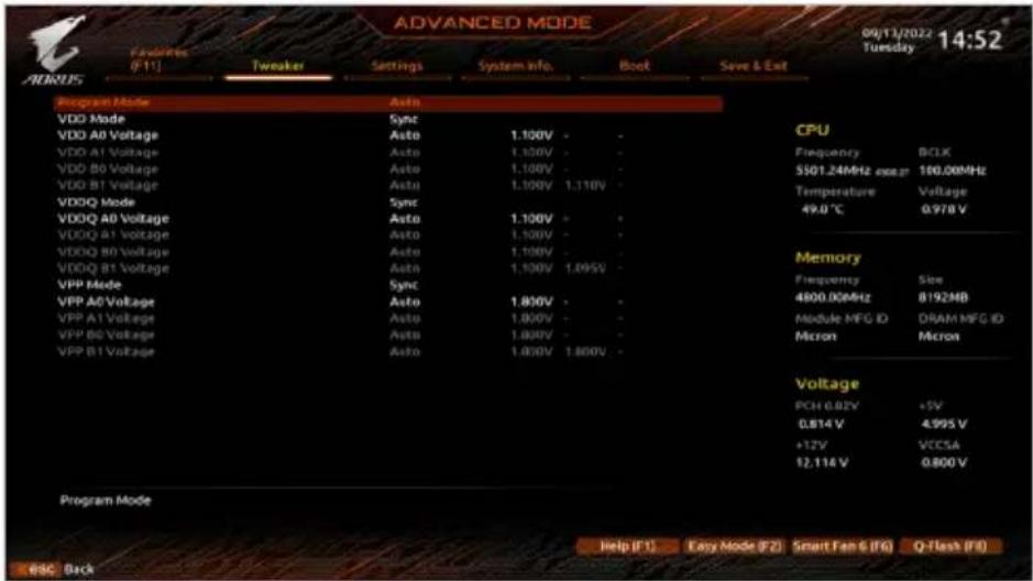GIGABYTE B760M Aorus Elite WiFi6E DDR4 Gen5 - DDR5 Voltage Control - 1