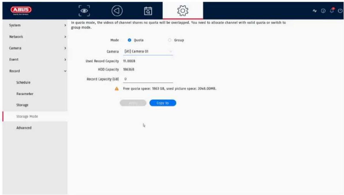 ABUS TVVR33803 - Modalità di memorizzazione - 1