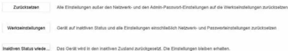 ABUS TVVR33803 - Wiederherstellen / Zurücksetzen - 1