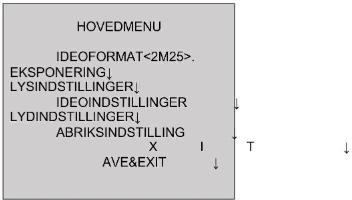 ABUS TVCC55512 - HOVEDMENU - 1