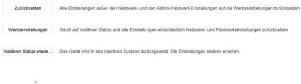 ABUS TVVR36302 - Wiederherstellen / Zurücksetzen - 1