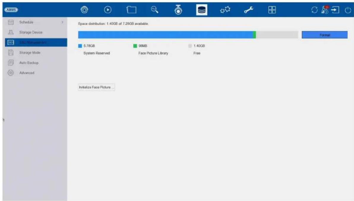 ABUS NVR10051 - SSD management - 1
