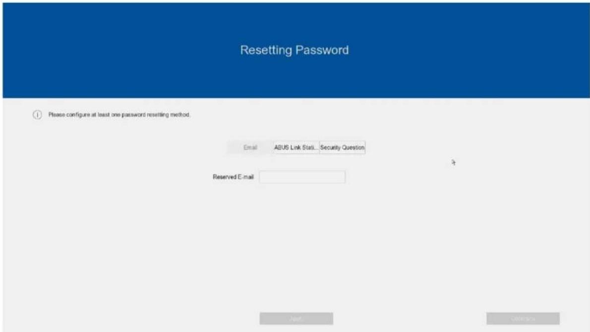 ABUS NVR10051 - Reset password - 1