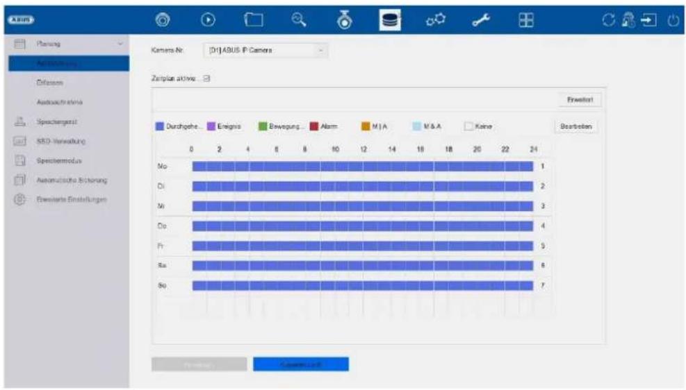 ABUS NVR10051 - 8) Impostazioni di memoria - 1