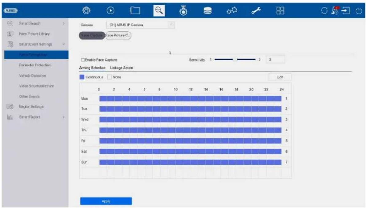 ABUS NVR10051 - Ansigtsbillede-bibliotek/ansigtsdatabase: - 2
