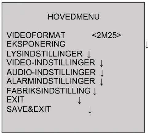 ABUS HDCC32512 - HOVEDMENU - 1