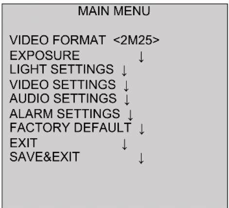 ABUS HDCC32512 - HOOFDMENU - 1
