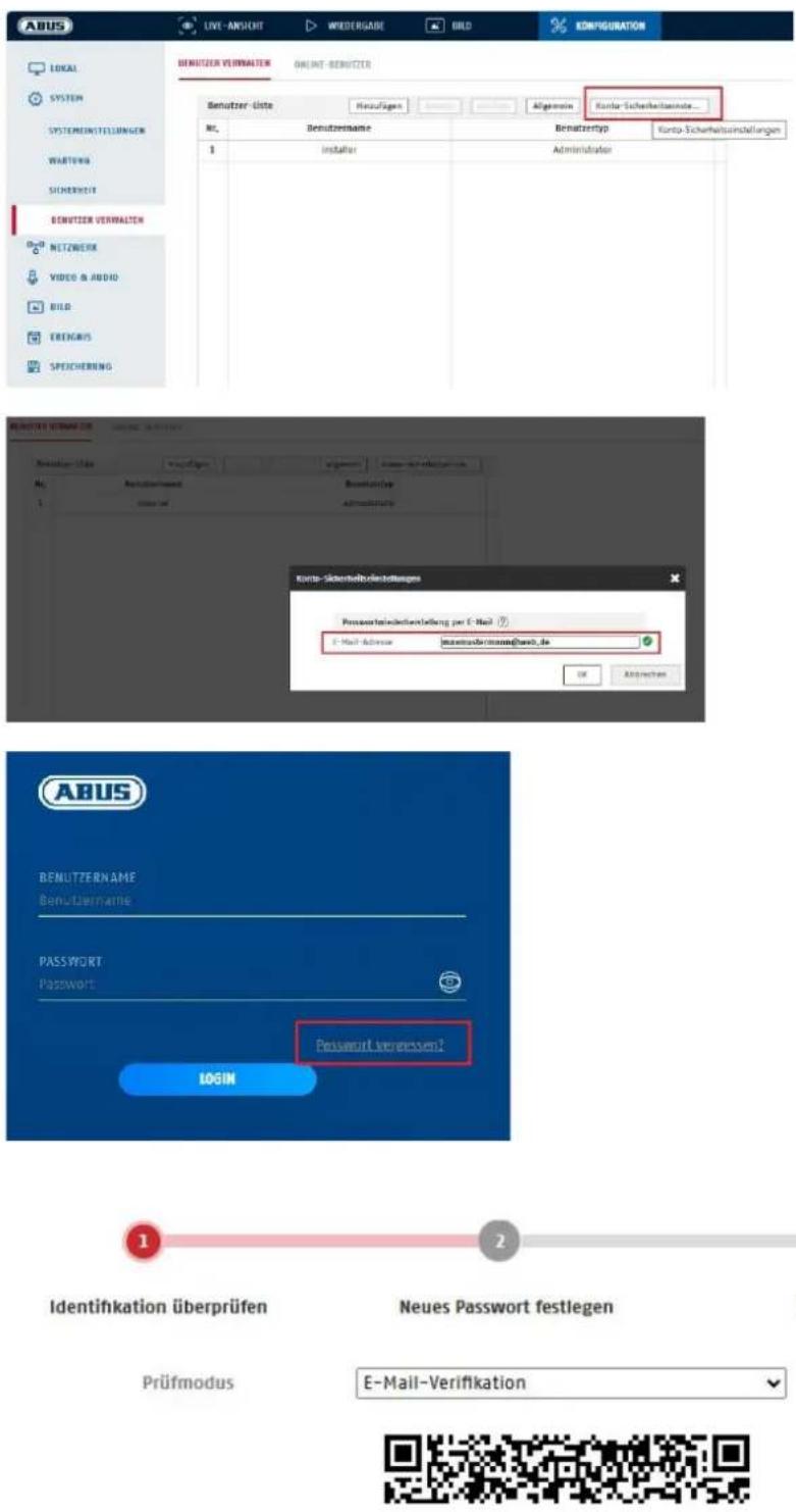 ABUS IPCA64512A - Konto-Sicherheitseinstellungen - 1
