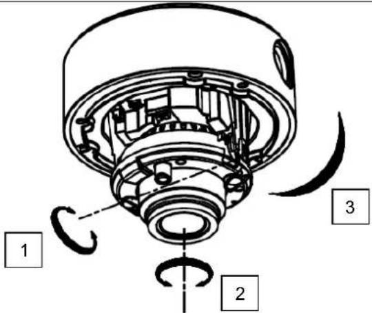 ABUS HDCC78551 - Allineamento della telecamera - 1