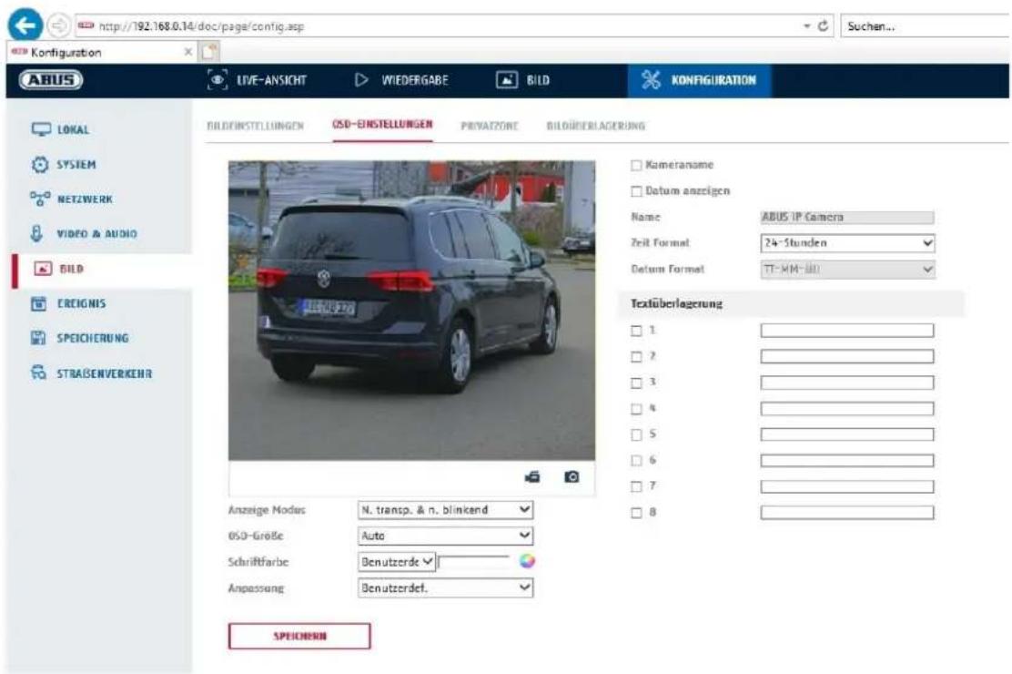 ABUS IPCA54512B - OSD-instellingen - 1
