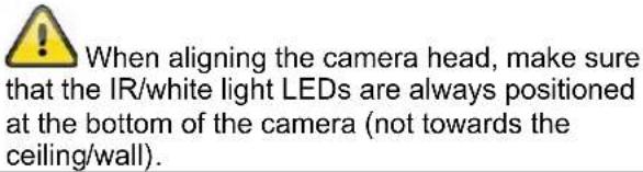 ABUS HDCC72522 - Alignment of the camera - 3