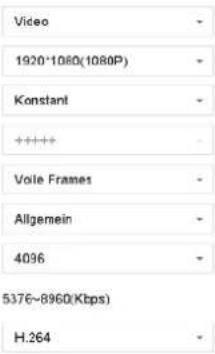 ABUS TVVR36402 - Stream-Einstellungen - 1