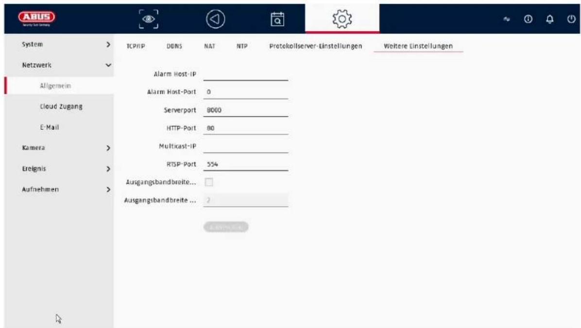 ABUS TVVR36402 - Weitere Einstellungen - 1
