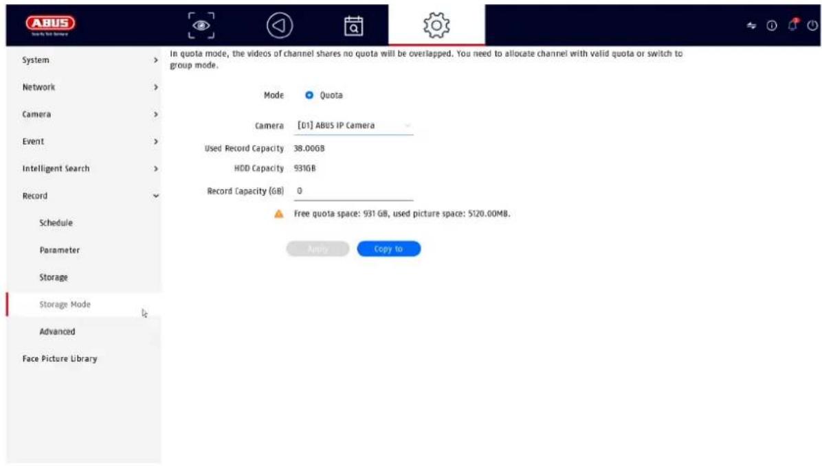 ABUS TVVR36402 - Modalità di memorizzazione - 1