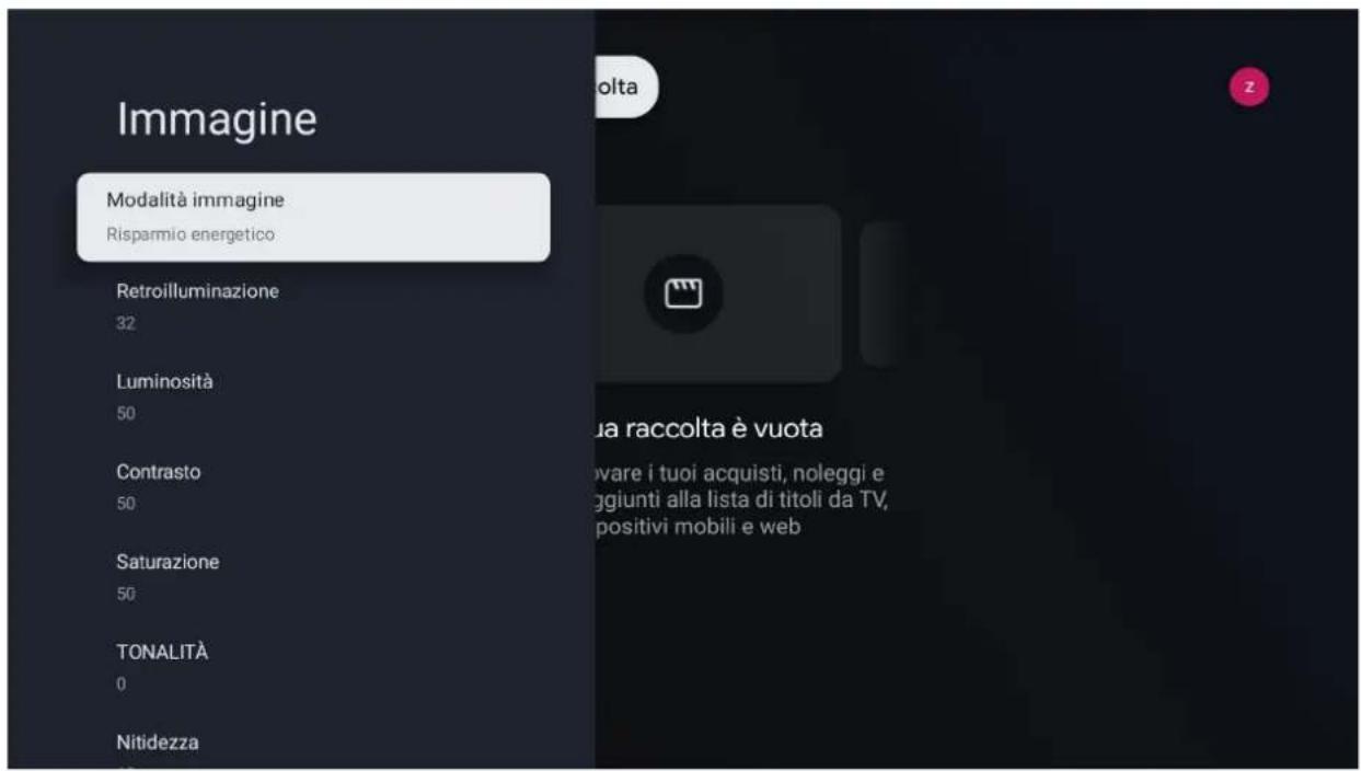 EKO K400FDGC - Per accedere al menu IMMAGINE: - 1